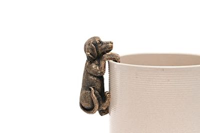 Pot Buddies - Figura de Labrador Hecha a Mano para Colgar macetas – Adorno Decorativo para jardín – Figura de Maceta de Flores