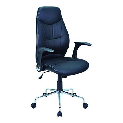13Casa – Lawyer A11 bureaustoel, afmetingen: 64 x 66 x 108,5 cm, kleur: zwart, materiaal: polyurethaan, metaal.