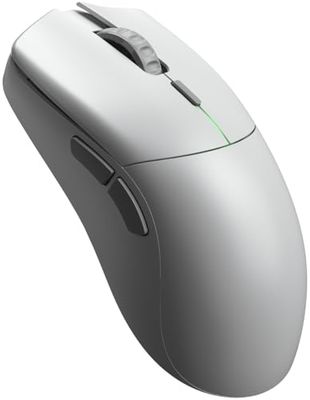 Glorious Gaming Series 2 PRO bezprzewodowa mysz gamingowa - kompaktowa, lekka 55g, bezprz. częst. odpyt. 8K, czujnik 26K, optyczne przełączniki, mysz e-sportowa dla PC, ster. palcami/dłonią - Biała