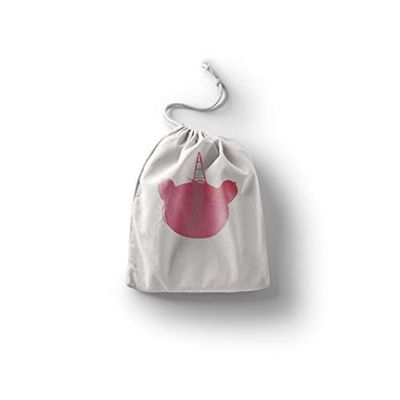 Bonamaison Impreso Algodón Bolsas con Cordón, Bolsa con Cordel para el Hogar y el Almacenamiento de Verduras, Bolso de Compras, Plegable, Ecologica, Reutilizables, Tamaño: 30x40 Cm