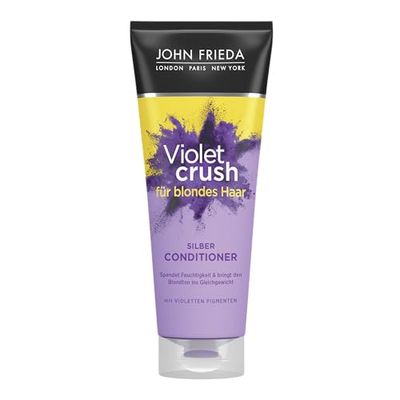 John Frieda - Balsamo viola corretto per capelli biondi violetto schiacciante viola per capelli biondi, 250 ml