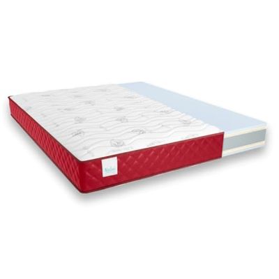 Don Repos Matelas viscoélastique réversible avec Hauteur 21 cm, Mousse, Bordeaux, 67 x 180 cm