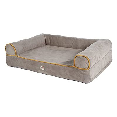 HKM Anam Cara Comfort Hondenmand Taupe/Goldgelb S