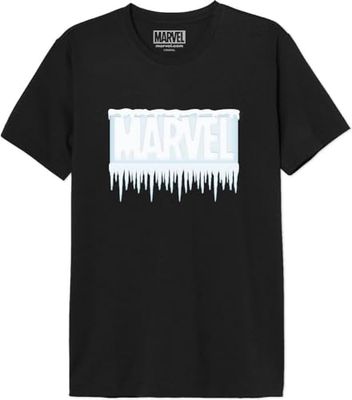 Marvel T-shirt herr, svart, 3XL