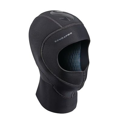 Scubapro EXODRY/TRILAME Hood 6/4 S/M Kit de détendeur pour plongée en Eau Froide Unisex-Adult, Black, S/M
