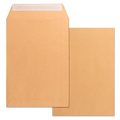 Sobres de Papel, Sobre Bolsa de Papel Kraft, Tamaño Din C4 229 x 324 mm, Sobre de Papel con Tira de Silicona para Invitaciones, Envíos o Almacenaje · m-office (250 uds, 229x324mm)