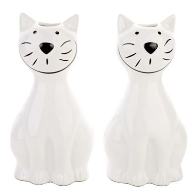 Maximex Luchtbevochtiger kat set van 2, voor een gezond en aangenaam binnenklimaat, gewoon over de radiator hangen, inhoud elk 300 ml, afmetingen (b x h x d): 10,5 x 21 x 5,5 cm