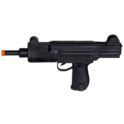 Boland 00611 – Sammy gun, gevär, pistol, leksak, av svart plast, med gruush, 38 cm lång, karneval, karneval, karneval, halloween, temafest, födelsedag, hus, pengar, gangster, soldat, SWAT