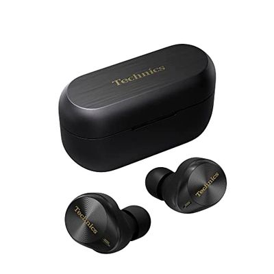 Technics EAH-AZ80E-K Écouteurs Sans Fil avec Réduction du Bruit, Bluetooth Multipoint 3 Appareils, Intra-Auriculaires Confortables, Chargement sans fil, Noir