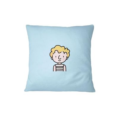 Bona Basics, Fodera decorativa per Cuscino Decorazione Domestica per Divano Caffetteria, Dimensioni: 60x60 cm, Colore: Azzurro