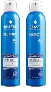 Rilastil Sun System Spray Latte Doposole Rinfrescante Viso e Corpo, Emulsione Fluida dalla Texture Leggera, Idratante e Rigenerante, Confezione da 400ml