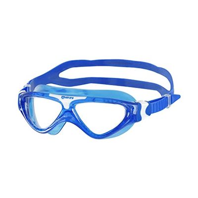 Mares Aquazone Mask Gamma Jr, Lunettes de Natation,Lunettes de Piscine, Enfants, Bleu/Transparent