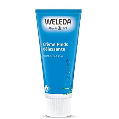 WELEDA - Crème Pieds délassante - Délasse et rafraîchit - Efficace en cas de transpiration et d'inconfort, idéal pour les sportifs - NATRUE* - 75 ml
