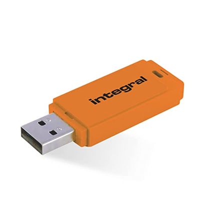 Integral 32 GB néon laranja USB 2.0 Flash Drive