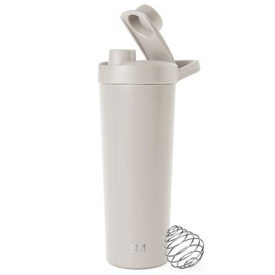 Simple Modern Bouteille Agitatrice en Acier Inoxydable avec Bille | Tasse Isolée en Métal pour Mélanges [rotéinés, Shakes et Pré-entraînement | Rally | 710ml | Almond Birch