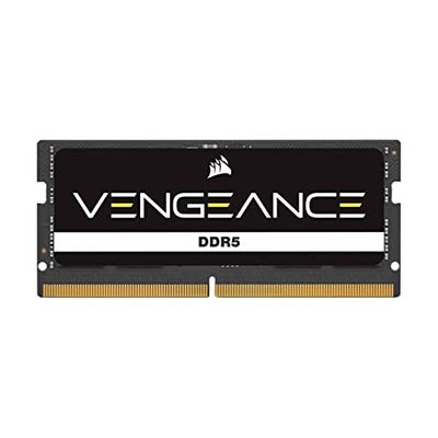 CORSAIR VENGEANCE SODIMM DDR5 RAM 32Go (1x32Go) 4800MHz CL40 Intel XMP Compatible iCUE Mémoire d'Ordinateur - Noir (CMSX32GX5M1A4800C40)