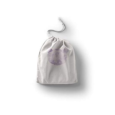 Bonamaison Imprimé Sacs de Coton avec Cordon, Sac D'Épicerie, Sac À Provisions, Réutilisables, Écologique, Pliable, Taille: 40x50 Cm