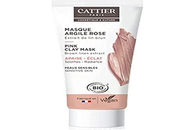 Cattier Mini Pink Clay Mask - känslig hud - 30 ml, mjukhet, fuktgivande