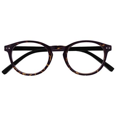 OPULIZE Zen Occhiali Da Lettura Buio Marrone Tartaruga Piccolo Uomo Donna Cerniere Molla R24-2 +2,50