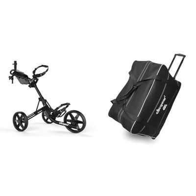 Clicgear Unisex 4.0 - Chariot CLICGEAR 4 0 Noir, Noir, Taille Unique + Housse DE Voyage À roulettes CLICGEAR - Noire