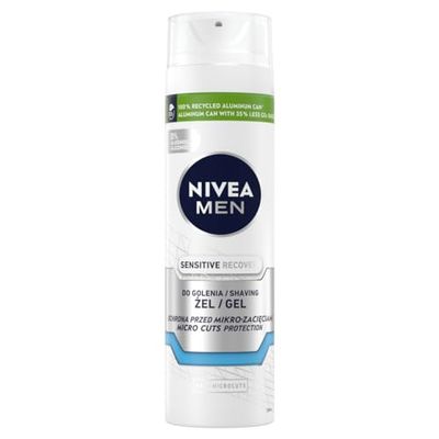 NIVEA MEN Sensitive Recovery Gel da barba rigenerante da uomo, 200 ml