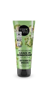 Organic Shop Dry Hair Moisturizing Leave-In Conditioner Artichoke and Broccoli, 75 ml