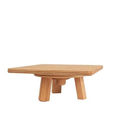 Mabef M400047 M. Banqueta de escola sobremesa, madeira, 34 x 34 x 14 cm
