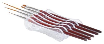 BIFULL Brusys Supporto pennelli per Manicure, Nero, Estandar