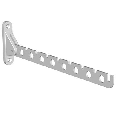 Element System Extensões de cabide para parede Laura, barra dobrável para montagem em parede, inclui parafusos e buchas, cabide branco, 11202-0003