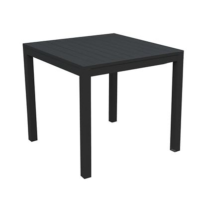 Vacchetti Giuseppe Table, Aluminium, Anthracite, 70x70 cm