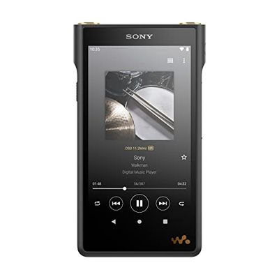 Sony NW-WM1AM2 – Walkman digital musikspelare med hög upplösning med Android 11, pekskärm, Bluetooth och Wi-Fi – svart