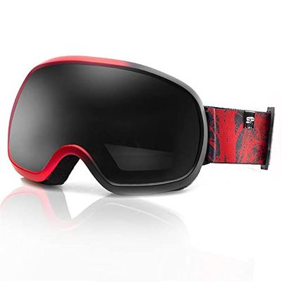 Spokey Lunettes de ski et de snowboard Google Noir/rouge