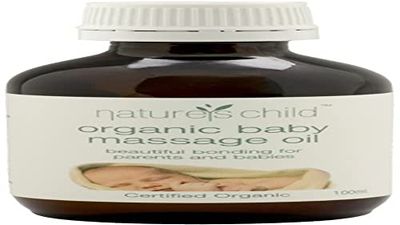 Natures Child Baby Massage Oil Organic 100ml - ACO Certified Organic & Natural - Australian Made - Cruelty Free & Vegan - No Synthetic Fragrance or Preservatives