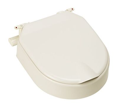 Etac Hi Loo vaste verhoogde toiletbril met deksel 10 cm/10,2 cm