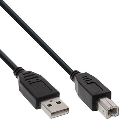 InLine 7m USB A to B Black Cable for Computers, Smartphones, Tablets