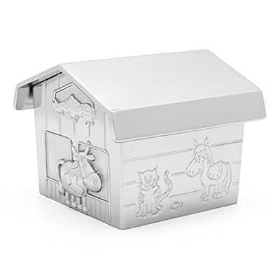 Spaarpot Boerenschuur Zilverkleur