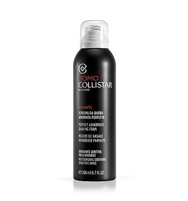 Collistar Uomo Schiuma Da Barba Aderenza Ottima, Ottimale per Pelli Sensibili, Idrante e Lenitivo, Protegge e Nutre la pelle, 200ml