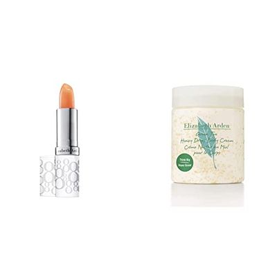 Elizabeth Arden Eight Hour Cream Lip Protectant Stick 3,7 g & Green Tea Honey Drops Crema Hidratante Corporal con Té Verde y Gotas de Miel Natural, 500 ml