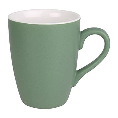 Olympia Matt Pastel Porcelain Mug 340Ml 12Oz Serving Cup Home Green 6pc