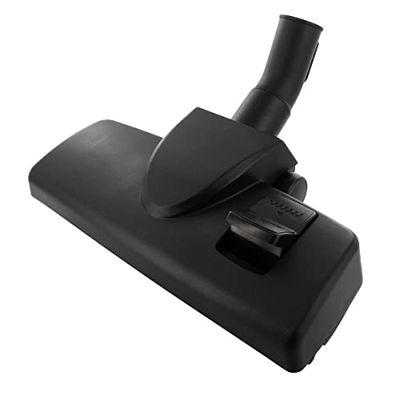 Universele Europart universele vloerzuigmond met 1 pedaal, 32 mm, met metalen zool en wielen, hoogwaardig, kunststof, zwart