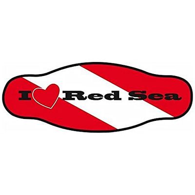 Best Divers IN/RDS, Cinturino Maschera in Neoprene, Doppio Foglio, Mar Rosso