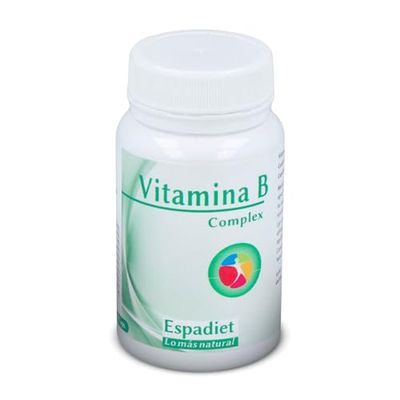 Espadiet Vitamina B Complex – Contribuye al Metabolismo Energético Normal – Ayuda al Sistema Nervioso y al Mantenimiento de los Glóbulos Rojos – Antioxidante – Vitalidad y Energía – 60 Cápsulas 700mg