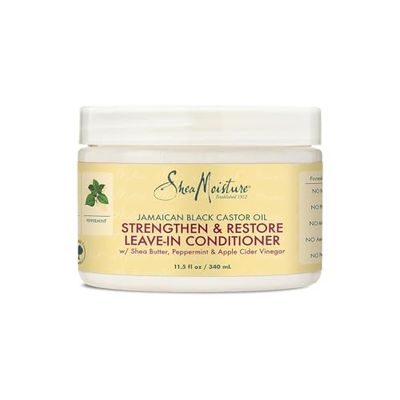 Sheamoisture Strengthen & Restore Leave-In Conditioner Jamaican Black Castor Oil, 340 ml