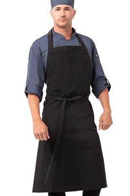 Chef Works abkv053-ntm-0 Rockford bavaglino grembiule/noce moscata/0, ABCKV003-SGY-0