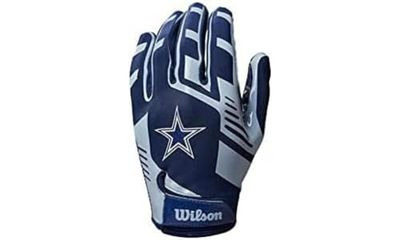 Wilson Guanti da Football Americano NFL TEAM SUPER GRIP, Taglia Unica per Ragazzi, Silicone/Lycra Elasticizzata