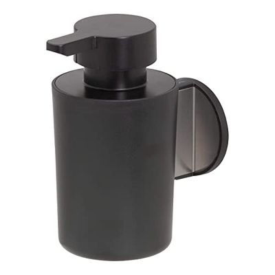 Tiger Tune Dispenser per Sapone, Acciaio Inox Spazzolato/Nero, 6.8x12.3x10.9 cm