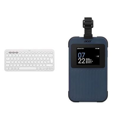 Logitech Pebble Keys 2 & Acer Connect Enduro M3 5G Router/Mobile