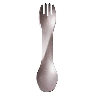 humangear Unisex's Gobites Ti-uno Travel Camping Spork, Titanium, One Size, HG0440