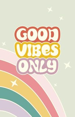 Good Vibes Only: Notizbuch mit Punktraster und Softcover / Format ca. A5 / 80 Seiten / Schreibheft / Planer / Bullet Journal / Geschenkidee