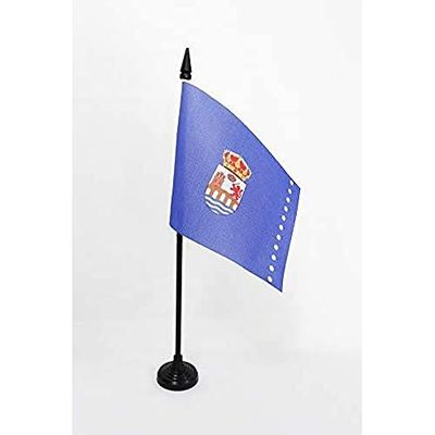 BANDERA de MESA de la PROVINCIA DE ORENSE 15x10cm - BANDERINA de DESPACHO ORENSE EN GALICIA 10 x 15 cm - AZ FLAG